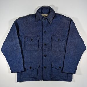 Vintage Karakul Hair Wool Choir Coat Size Large Northwood Dayton Ohio Blue 70s